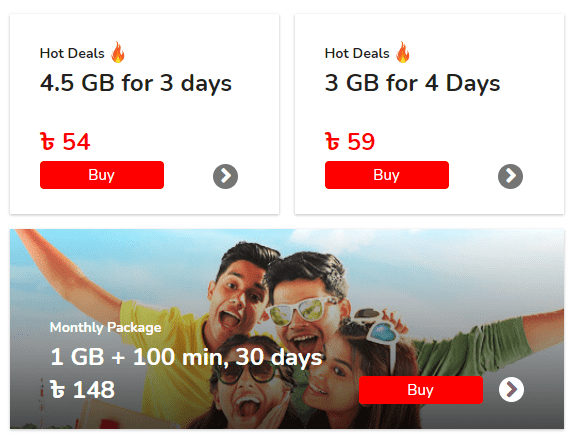 airtel internet pack