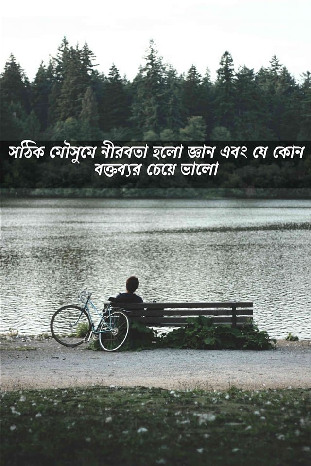 নিস্তব্ধতা নিয়ে উক্তি