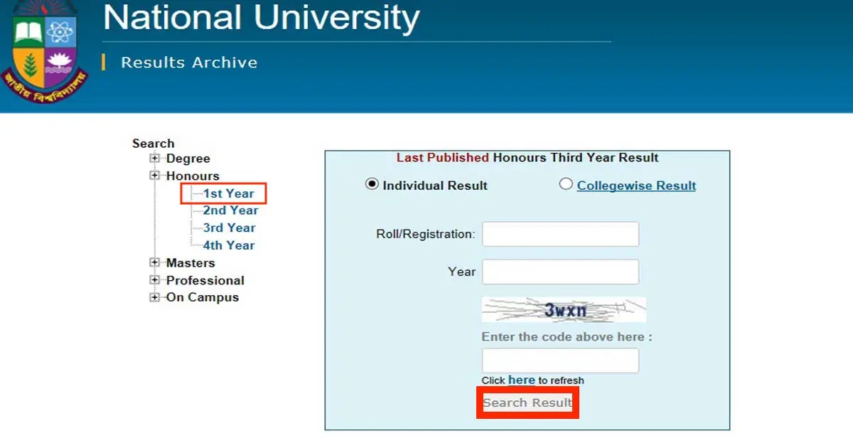 nu-1st-year-result-check