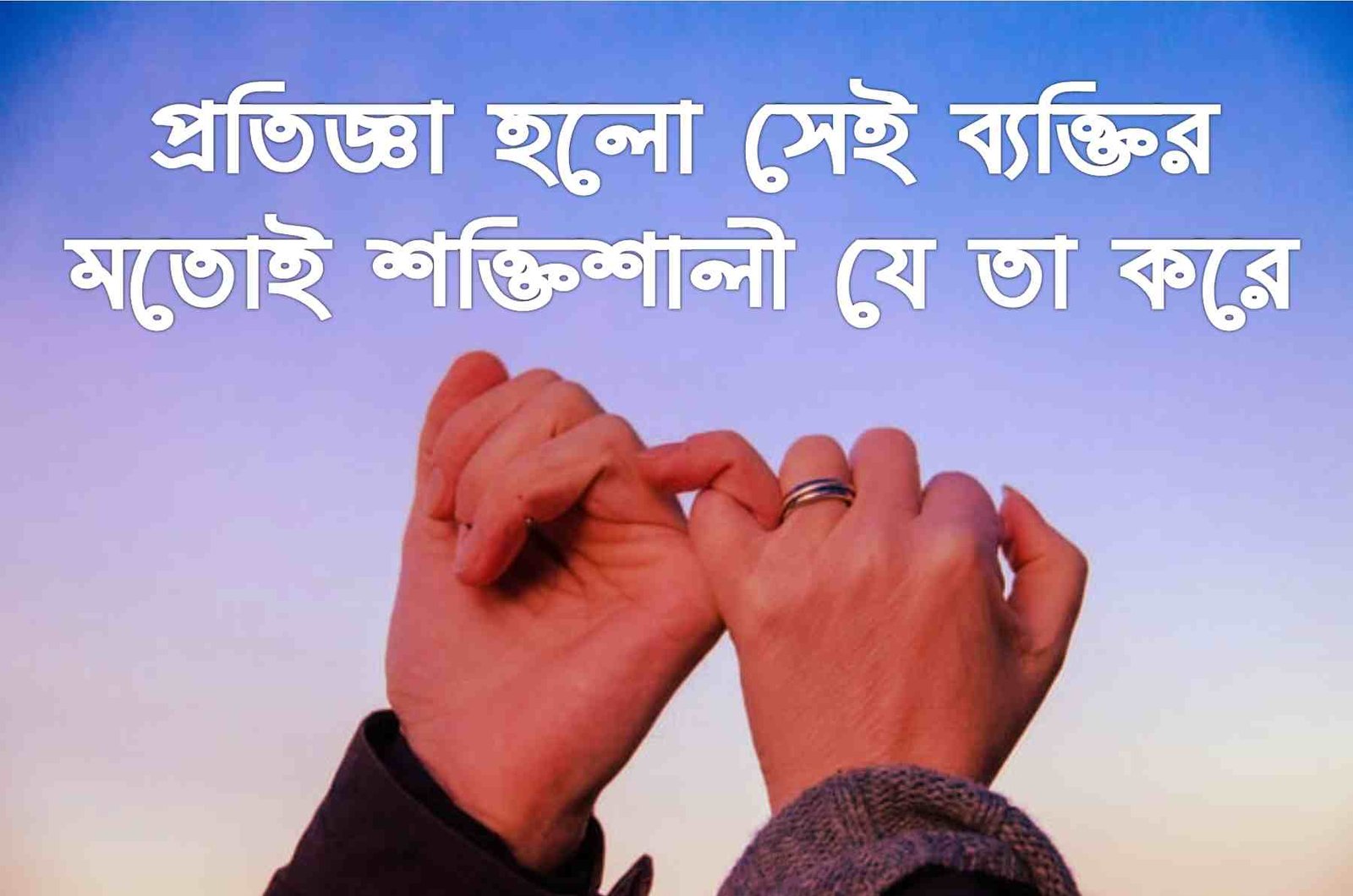 প্রতিজ্ঞা নিয়ে উক্তি