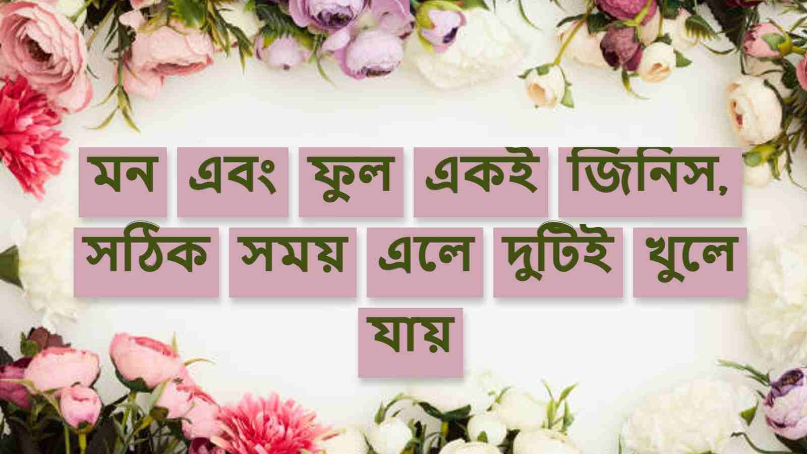 ফুল নিয়ে কবিতা ক্যাপশন